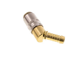 Brass DN 6 Mold Coupling Socket 9 mm Hose Pillar 45-deg
