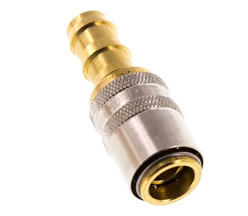 Brass DN 9 Mold Coupling Socket 12.7 mm Hose Pillar