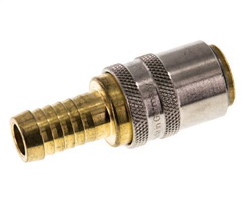 Brass DN 9 Mold Coupling Socket 13 mm Hose Pillar Unlocking Protection