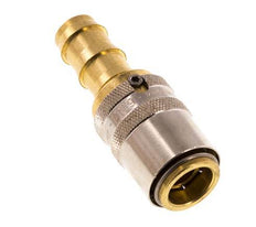 Brass DN 9 Mold Coupling Socket 12.7 mm Hose Pillar Unlocking Protection