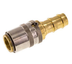 Brass DN 9 Mold Coupling Socket 12.7 mm Hose Pillar Unlocking Protection