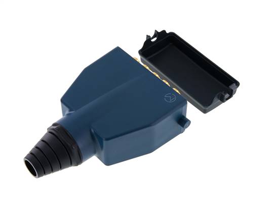 Brass Multi-coupling Plug 10x6 mm Push-in Connections