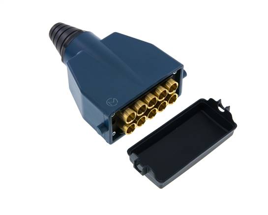 Brass Multi-coupling Plug 10x6 mm Push-in Connections