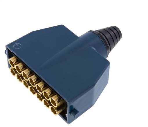 Brass Multi-coupling Plug 14x6 mm Push-in Connections