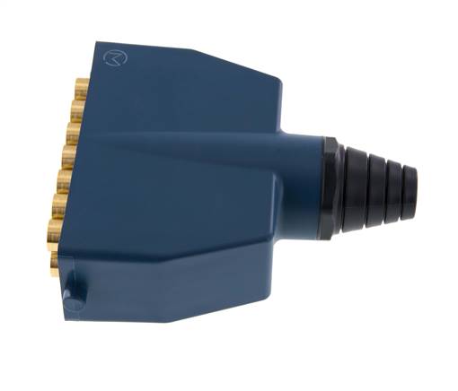 Brass Multi-coupling Plug 14x6 mm Push-in Connections
