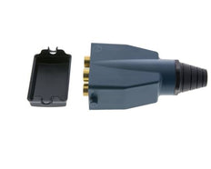 Brass Multi-coupling Plug 4x8 mm Push-in Connections Double Shut-Off