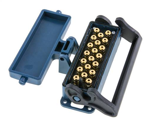 Brass Multi-coupling Socket 20x4 mm Push-in Connections Unlocking Protection