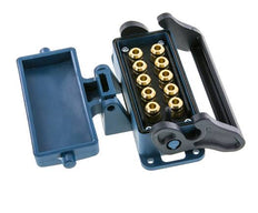 Brass Multi-coupling Socket 10x6 mm Push-in Connections Unlocking Protection