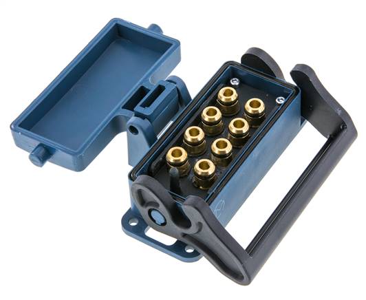 Brass Multi-coupling Socket 8x8 mm Push-in Connections Unlocking Protection