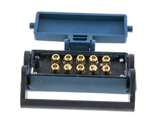 Brass Multi-coupling Socket 10x8 mm Push-in Connections Unlocking Protection