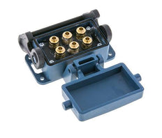 Brass Multi-coupling Socket 6x6 mm Push-in Connections Unlocking Protection Double Shut-Off