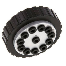 POM Multi-coupling Plug 12x4 mm Push-in Connections Vacuum