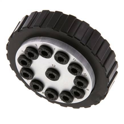 POM Multi-coupling Plug 12x4 mm Push-in Connections Vacuum