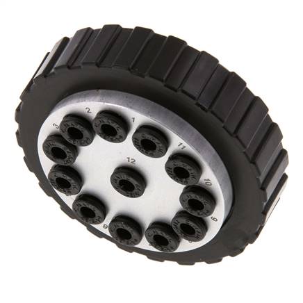 POM Multi-coupling Socket/plug 12x4 mm Push-in Connections Vacuum