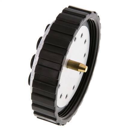 POM Multi-coupling Plug 12x4 mm Push-in Connections Vacuum