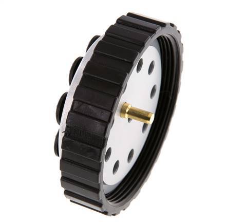 POM Multi-coupling Plug 10x6 mm Push-in Connections Vacuum