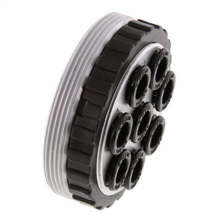 POM Multi-coupling Socket 8x8 mm Push-in Connections Vacuum