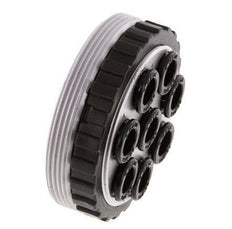 POM Multi-coupling Socket 8x8 mm Push-in Connections Vacuum