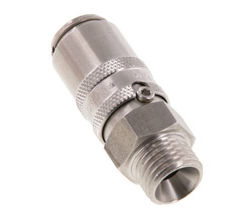 Stainless Steel DN 6 Mold Coupling Socket M14x1.5 Male Threads