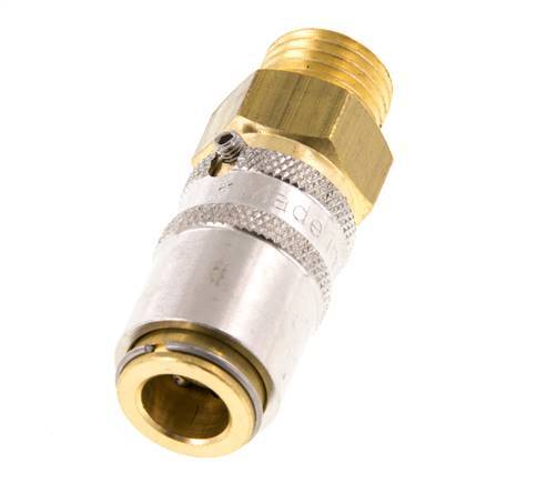 Brass DN 6 Mold Coupling Socket M14x1.5 Male Threads Unlocking Protection