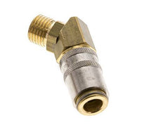 Brass DN 6 Mold Coupling Socket M14x1.5 Male Threads 45-deg