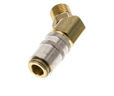 Brass DN 6 Mold Coupling Socket M14x1.5 Male Threads 45-deg