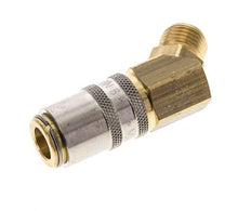 Brass DN 6 Mold Coupling Socket G 1/4 inch Male Threads 45-deg