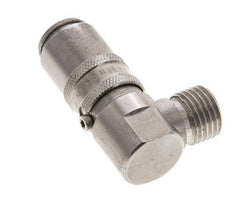 Stainless Steel DN 6 Mold Coupling Socket M14x1.5 Male Threads 90-deg