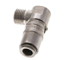 Stainless Steel DN 6 Mold Coupling Socket M14x1.5 Male Threads 90-deg