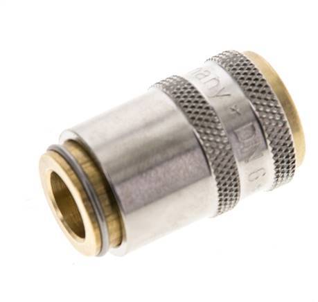 Brass DN 6 Mold Coupling Socket D9 mm