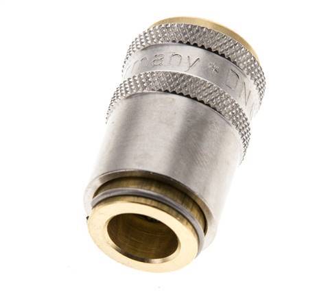 Brass DN 6 Mold Coupling Socket D9 mm