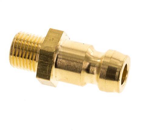 Brass DN 6 Mold Coupling Plug M8x0.75 Male Threads [5 Pieces]