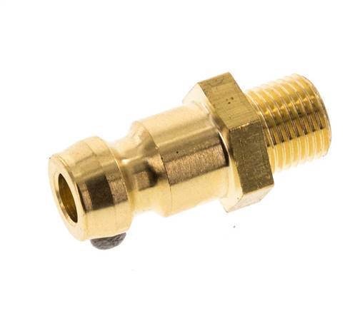 Brass DN 6 Mold Coupling Plug M8x0.75 Male Threads [5 Pieces]
