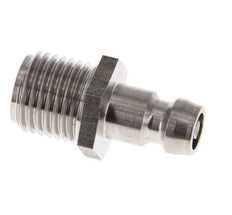 Stainless Steel DN 6 Mold Coupling Plug G 1/4 inch Male Threads Double Shut-Off