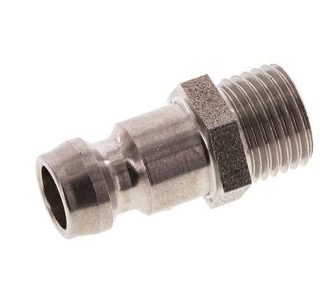 Stainless Steel DN 6 Mold Coupling Plug M10x1 Male Threads