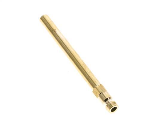 Brass DN 6 Mold Coupling Plug 8x100 mm Push-in Connections