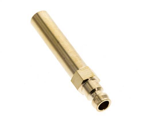 Brass DN 6 Mold Coupling Plug 10x63 mm Push-in Connections [2 Pieces]