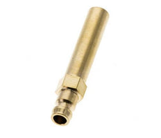 Brass DN 6 Mold Coupling Plug 10x63 mm Push-in Connections [2 Pieces]