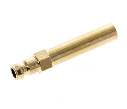 Brass DN 6 Mold Coupling Plug 10x63 mm Push-in Connections [2 Pieces]