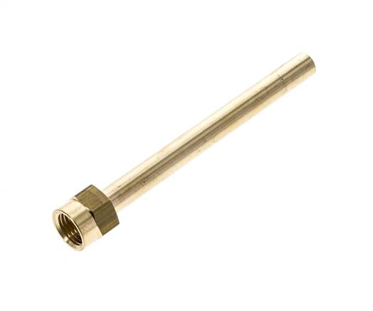 M14x1.5 Female Threaded Brass Pipe 120 mm long