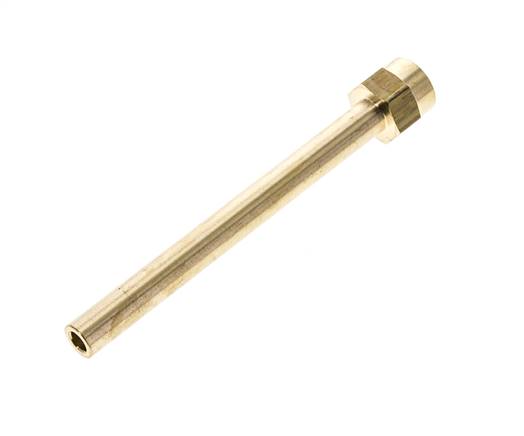 M14x1.5 Female Threaded Brass Pipe 120 mm long