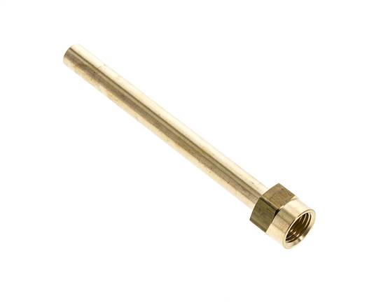 M14x1.5 Female Threaded Brass Pipe 120 mm long