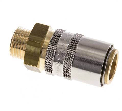 Brass DN 9 Mold Coupling Socket M16x1.5 Male Threads