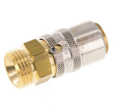 Brass DN 9 Mold Coupling Socket G 1/2 inch Male Threads Unlocking Protection