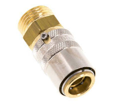 Brass DN 9 Mold Coupling Socket G 1/2 inch Male Threads Unlocking Protection