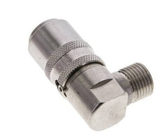 Stainless Steel DN 9 Mold Coupling Socket M16x1.5 Male Threads 90-deg