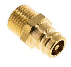 Brass DN 9 Mold Coupling Plug M16x1.5 Male Threads Double Shut-Off