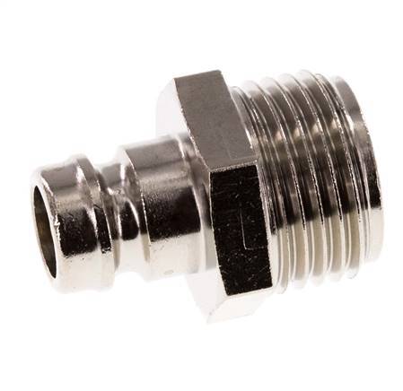 Brass DN 9 Mold Coupling Plug G 1/2 inch Male Threads Double Shut-Off