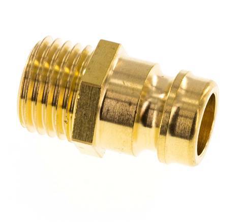 Brass DN 9 Mold Coupling Plug M14x1.5 Male Threads [5 Pieces]