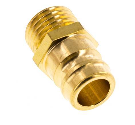 Brass DN 9 Mold Coupling Plug M14x1.5 Male Threads [5 Pieces]